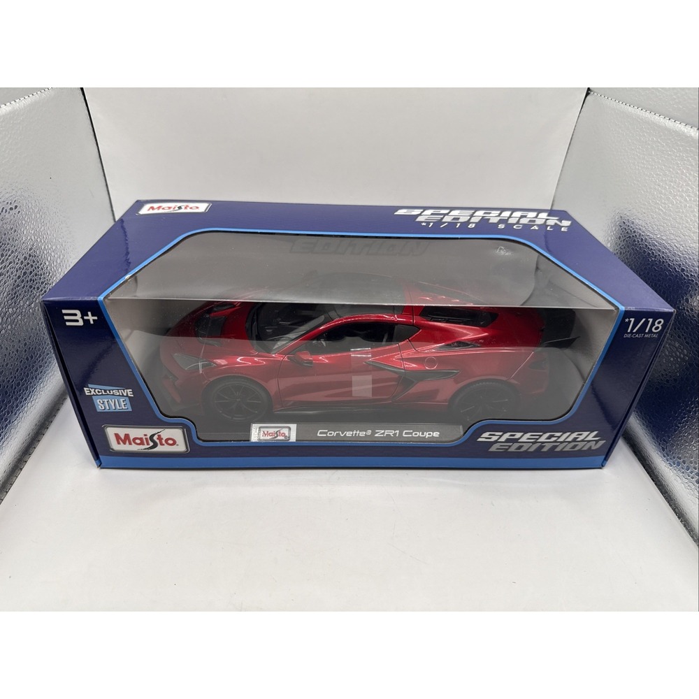 Maisto 1:18 Corvette ZR1 Coupe Red Diecast Special Edition Exclusive Style 31475